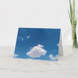 Tarjeta De Agradecimiento Una nube simple