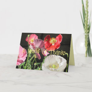 Tarjeta De Agradecimiento Una Palabra De Gracias