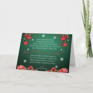 Tarjeta De Agradecimiento Una parodia de vacaciones de Jingle Bells - Jingle