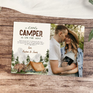 Tarjeta De Agradecimiento Una pequeña caravana de camino Foto de ducha de be
