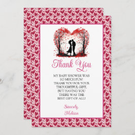 Tarjeta De Agradecimiento Una pequeña fiesta de San Valentín