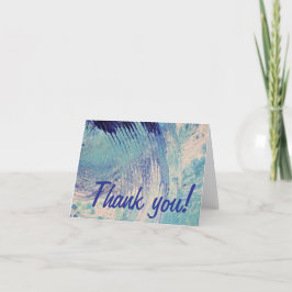 Tarjeta De Agradecimiento "Una playa, en algún lugar"