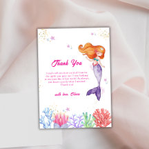 Under the Sea Princess Mermaid Coral Baby Shower