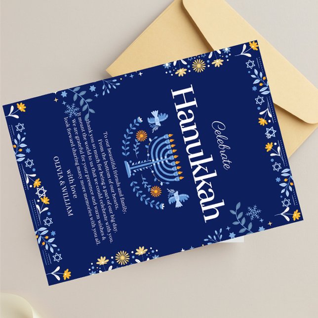 Tarjeta De Agradecimiento ¡Únete a nosotros para una celebración de Joyous H (Subido por el creador)