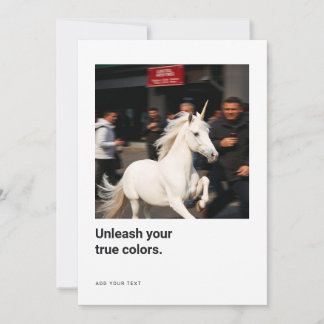 Tarjeta De Agradecimiento Unicorn Photo Encouragement Cards for creatives