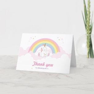 Tarjeta De Agradecimiento Unicornio