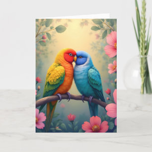 Tarjeta De Agradecimiento unidos en amor con corazones alegres boda lgbtq