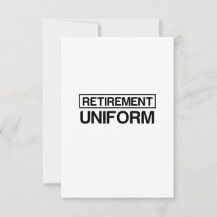 TARJETA DE AGRADECIMIENTO UNIFORM DE JUBILACIÓN