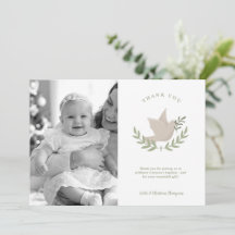 Tarjeta de agradecimiento unisex con foto de Palom
