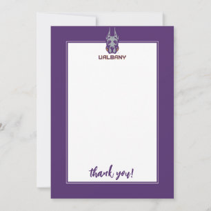 Tarjeta De Agradecimiento Universidad de Albany Great Danes