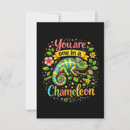 Tarjeta De Agradecimiento Uno en un Camaleón