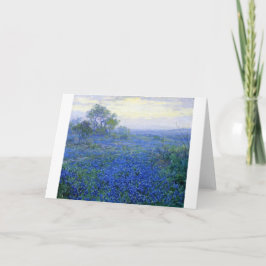 Tarjeta De Agradecimiento Uno-nublado-día-bluebonnets julianos de Roberto