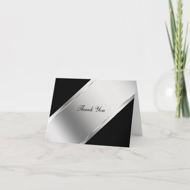 Tarjeta De Agradecimiento Upscale Thank You Cards (Anverso)