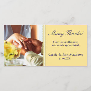 Tarjeta De Agradecimiento Usa Mi Anillo