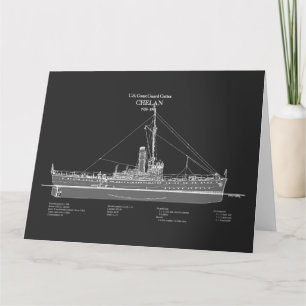 Tarjeta De Agradecimiento USCGC Chelan - ABD