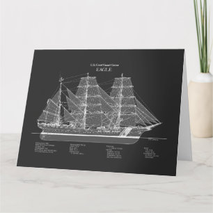 Tarjeta De Agradecimiento USCGC Eagle wix-327 - PD