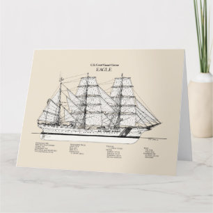 Tarjeta De Agradecimiento USCGC Eagle wix-327 - SBD