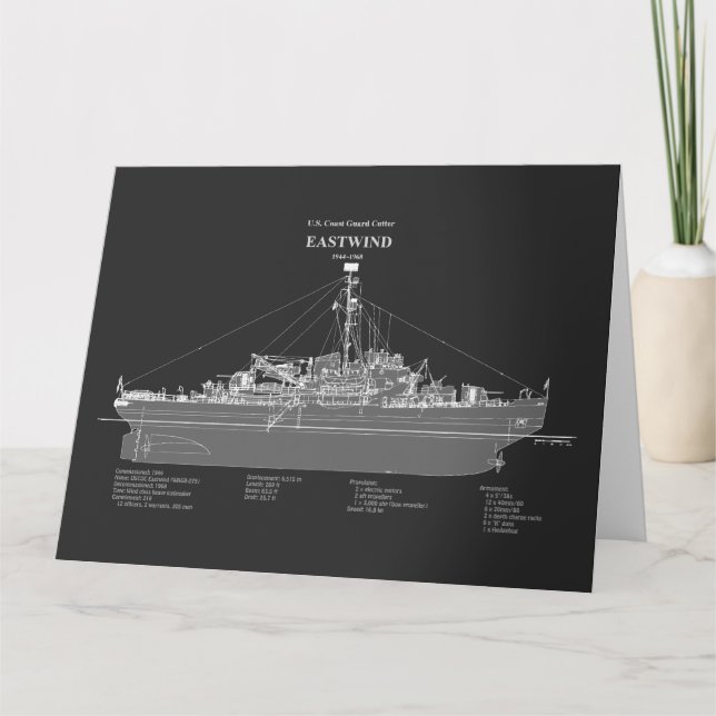 Tarjeta De Agradecimiento USCGC Eastwind wagb-279 - PD (Anverso)