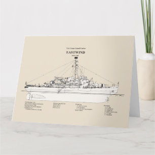 Tarjeta De Agradecimiento USCGC Eastwind wagb-279 - SBD
