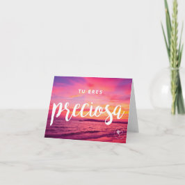 Tarjeta De Agradecimiento Usted es sobre hermoso de Notecard W. del español