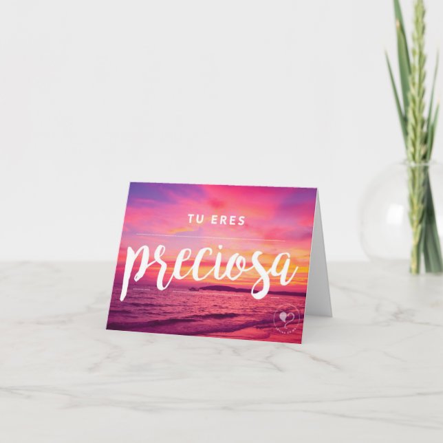 Tarjeta De Agradecimiento Usted es sobre hermoso de Notecard W. del español (Anverso)