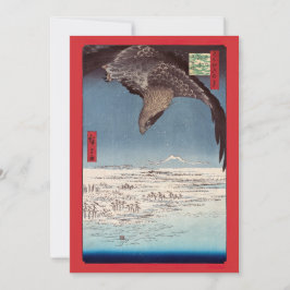Tarjeta De Agradecimiento Utagawa Hiroshige - Fukagawa Susaki y Jumantsubo