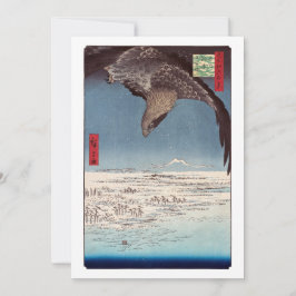 Tarjeta De Agradecimiento Utagawa Hiroshige - Fukagawa Susaki y Jumantsubo