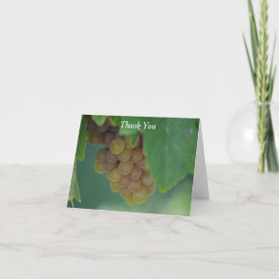 Tarjeta De Agradecimiento Uvas verdes