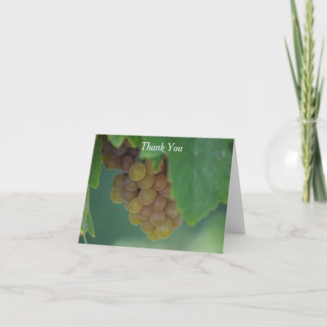 Tarjeta De Agradecimiento Uvas verdes (Anverso)