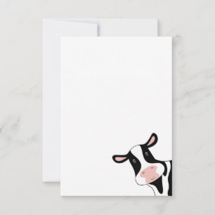 Tarjeta De Agradecimiento Vaca, vaca linda, animal