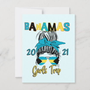 Tarjeta De Agradecimiento Vacaciones de chicas en Bahamas 2021