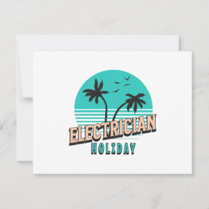 Tarjeta De Agradecimiento Vacaciones de electricista