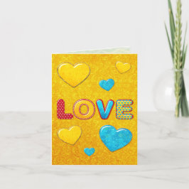 Tarjeta De Agradecimiento Valentine Fun 3D Mix and Match GREETING 2