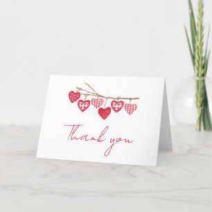 Tarjeta De Agradecimiento Valentine Little Slove Baby Shower