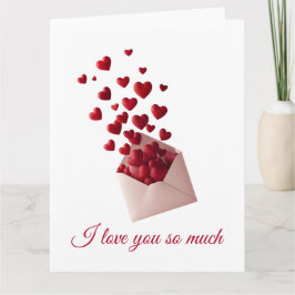 Tarjeta De Agradecimiento Valentine Love Card | Romantic for Him & Her