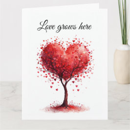 Tarjeta De Agradecimiento Valentine Love Card | Romantic for Him & Her