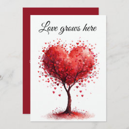 Tarjeta De Agradecimiento Valentine Love Card | Romantic for Him & Her