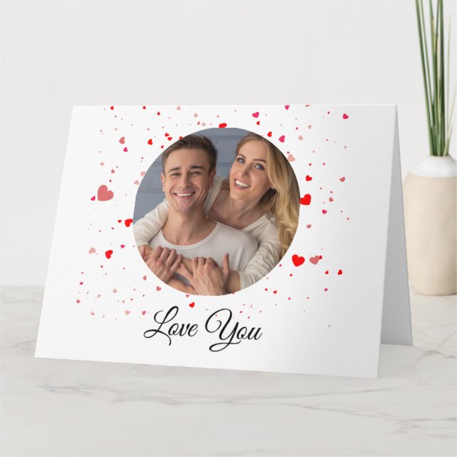 Tarjeta De Agradecimiento Valentine Love Card | Romantic for Him & Her (Anverso)