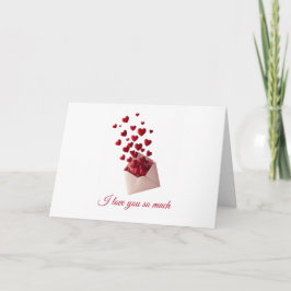 Tarjeta De Agradecimiento Valentine Love Card | Romantic for Him & Her