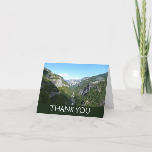 Tarjeta De Agradecimiento Valle de Yosemite en el Parque Nacional Yosemite
