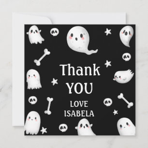 Tarjeta De Agradecimiento Vamos a dar miedo, Fiesta de Halloween