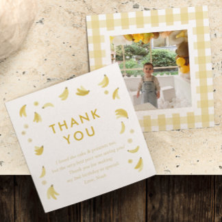 Tarjeta De Agradecimiento ‘Vamos a Volvernos Locos’ Fiesta de Plátano Foto P