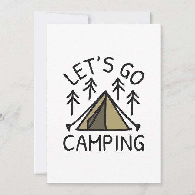 Tarjeta De Agradecimiento Vamos Camping (Anverso)
