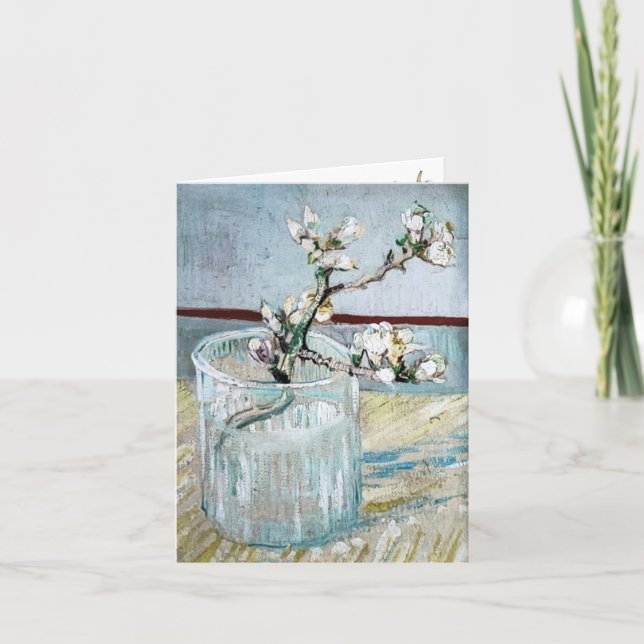 Tarjeta De Agradecimiento Van Gogh Almond Blossom Gracias (Anverso)