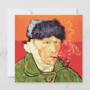 Tarjeta De Agradecimiento Van Gogh - Autorretrato con oreja vendada y pipa