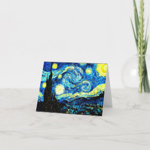 Tarjeta De Agradecimiento Van Gogh - Noche Starry
