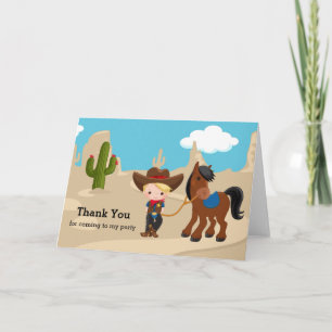 Tarjeta De Agradecimiento Vaquero