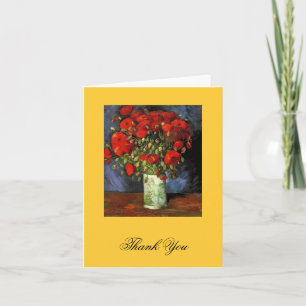 Tarjeta De Agradecimiento Vase con los pimientos rojos Vincent van Gogh.