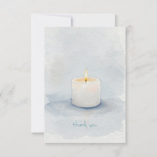 Tarjeta De Agradecimiento Vela conmemorativa