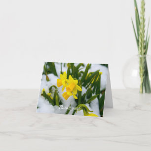 Tarjeta De Agradecimiento Ven a la primavera